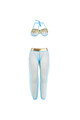 Blue India Style Sexy Bralette Lingerie Set