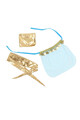 Blue India Style Sexy Bralette Lingerie Set