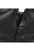 Vestito Lingerie in Pizzo Nero e Pelle - Eleganza Sensuale
