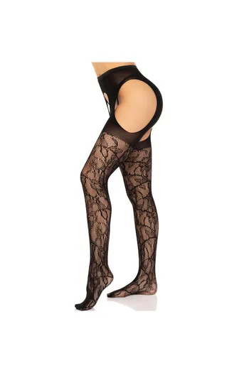 Lace Garter Stockings with Eyelets - Elegance & Sensuality | Leg Avenue