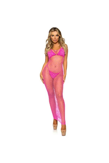 Vestito Lungo in Rete con Schiena Scoperta - Eleganza Bohémien | Leg Avenue