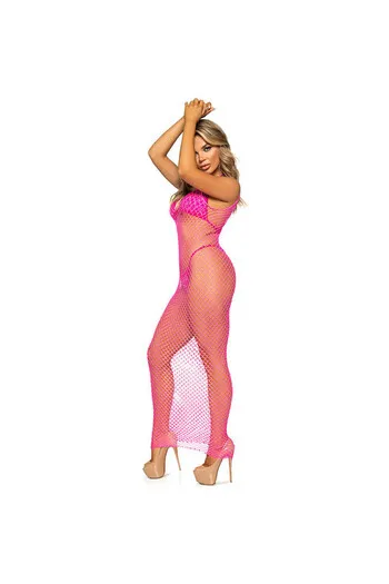 Vestito Lungo in Rete con Schiena Scoperta - Eleganza Bohémien | Leg Avenue