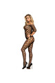 SUBBLIME - 951719 BODYSTOCKING A RETE CON SPALLE APERTE NERO TAGLIA UNICA