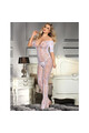 SUBBLIME - 951818 BODYSTOCKING A RETE SENZA CAVALLO CON MOTIVO ROSE BIANCHE TAGLIA UNICA