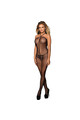 SUBBLIME - 951979 BODYSTOCKING A RETE CON TOP NERO TAGLIA UNICA