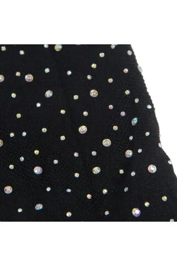 SUBBLIME - 952198 VESTITO A RETE CON DIAMANTI BRILLANTI NERO TAGLIA UNICA