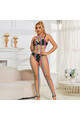 SUBBLIME - 952358 BODYSTOCKING CON COLLO ALTO IN RETE ARCOBALENO XS/M