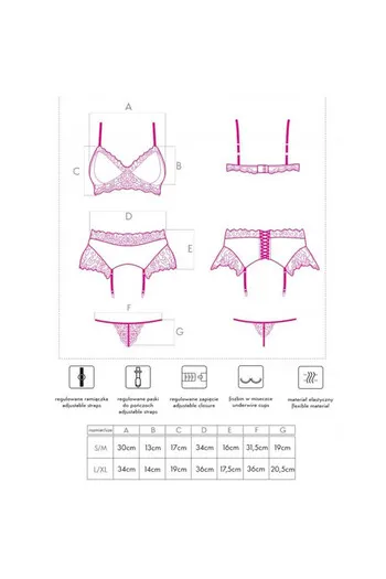 Set Lingerie Bordeaux e Nero in Satin e Pizzo