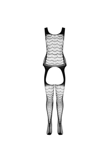 PASSION - BS 104 BODYSTOCKING NERO TAGLIA UNICA