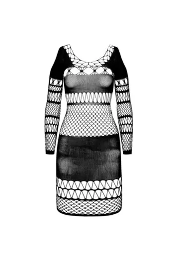 PASSION - BS 105 BODYSTOCKING NERO TAGLIA UNICA