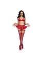 Red Sensual Lingerie Set in Synthetic Leather