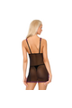 LIVCO CORSETTI FASHION - RAMLAH CF 90462 CHEMISE + PERIZOMA NERO S/M