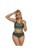SUBBLIME - 954093 REGGISENO + SLIP PIZZO VERDE L/XL