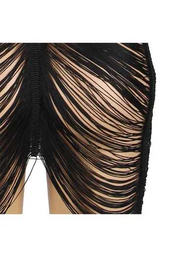 SUBBLIME - 954239 ABITO CON SPALLINE + PERIZOMA NERO L/XL