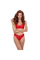 PASSION - DENELIA SET PERIZOMA + REGGISENO ROSSO L/XL