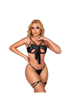 SUBBLIME - 955205 COMPLETO REGGISENO CON FIOCCO NERO REGOLABILE L/XL