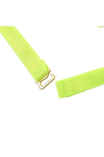 SUBBLIME - 955274 COMPLETO REGGISENO CON COLLANA E DETTAGLI GAMBA VERDE FLUORESCENTE S/M