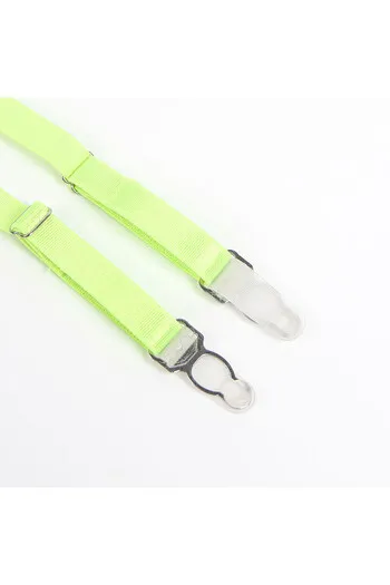 SUBBLIME - 955311 COMPLETO REGGISENO CON PIZZO E LINEE GIARRETRICI VERDE E BLU S/M