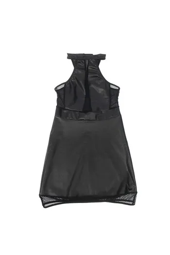 SUBBLIME - 955489 ABITO CON SCOLLO ALTO E TRASPARENZE NERO L/XL