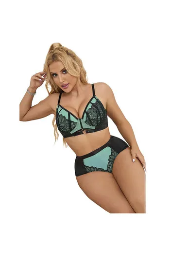 SUBBLIME - 955564 REGGISENO IN VERNICE VERDE CON CERNIERA IN RETE L/XL