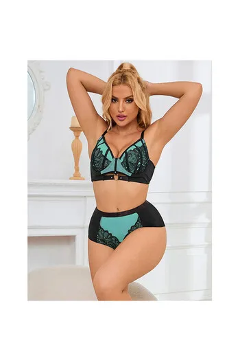 SUBBLIME - 955564 REGGISENO IN VERNICE VERDE CON CERNIERA IN RETE L/XL
