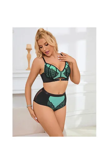 SUBBLIME - 955564 REGGISENO IN VERNICE VERDE CON CERNIERA IN RETE L/XL