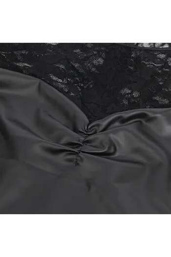 SUBBLIME - 955595 ABITO MANICA LUNGA CON PIZZO NERO S/M