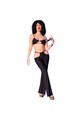 Set Sensuale con Top e Leggings in Nero e Oro