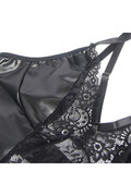 Lingerie sexy in Pelle Sintetica PU e Pizzo Nero