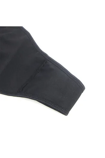 Sexy Black PU Faux Leather Lace Lingerie