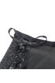 Black PU Leather Mesh Garter Belt Lingerie Set