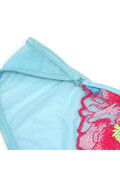 Reggiseno e Reggicalze in Pizzo Blu Floreale