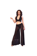 Set Lingerie Sensuale con Top Regolabile e Pantaloni Larghi