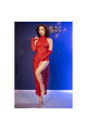 Top largo in pizzo sensuale con spalle scoperte