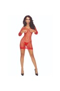 PASSION - BS108 BODYSTOCKING GRID RED