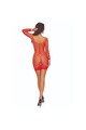 PASSION - BS108 BODYSTOCKING GRID RED