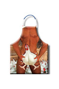 100% Polyester Party Apron with Fun and Sensual Illustrations