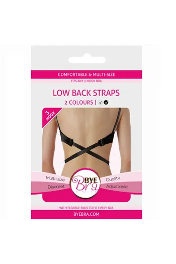 BYE-BRA - ADATTATORE PER REGGISENO APERTO SULLA SCHIENA NERO & BIANCO