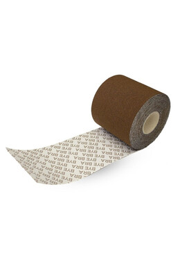 BYE-BRA - NASTRO CORPO 5 M X 6,5 CM + 3 PAIA DI COPRI CAPEZZOLI MARRONE