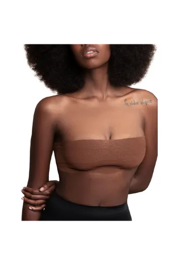 BYE-BRA - NASTRO CORPO 5 M X 6,5 CM + 3 PAIA DI COPRI CAPEZZOLI MARRONE