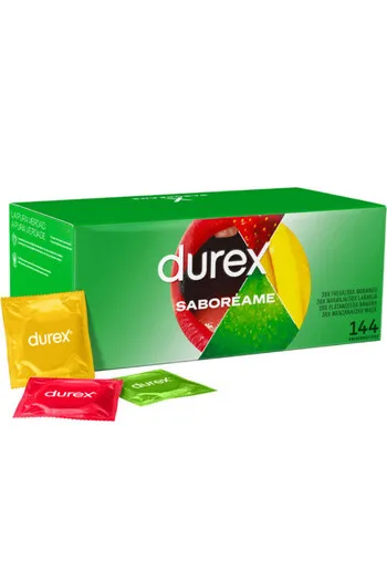 Durex Pleasure Fruits Condoms - 144 Units | Fruit Flavors & Colors | Enhanced Sensation