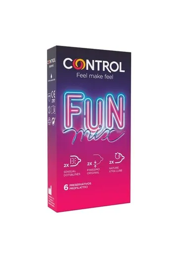 Control Feel Fun Mix Pack: Touch&Feel, Finissimo & XtraLube | 6 Condoms