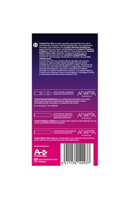 Control Feel Fun Mix Pack: Touch&Feel, Finissimo & XtraLube | 6 Condoms