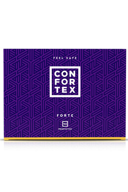 CONFORTEX FORTE Extra Safe Condoms | Anatomical & Certified