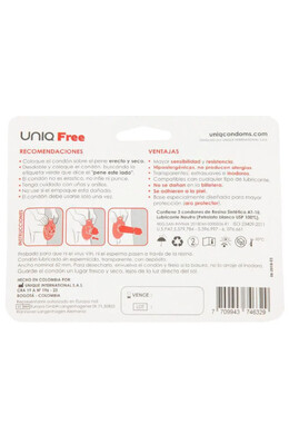 Uniq Free Latex-Free Condoms - Maximum Protection with Natural Sensation