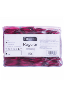 Pasante Regular Condoms | Pack of 144 | Natural Feel and Safety