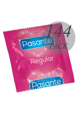 Pasante Regular Condoms | Pack of 144 | Natural Feel and Safety