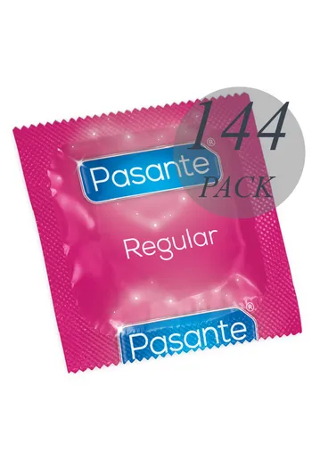 Pasante Regular Condoms | Pack of 144 | Natural Feel and Safety