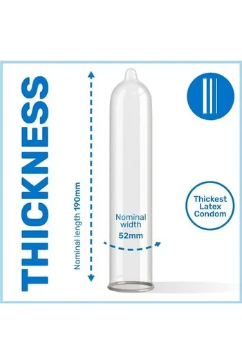 Preservativi Extra Spessi Pasante con Lubrificante Aggiunto