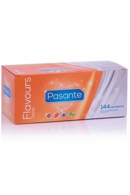 Pasante Taste Flavored Condoms | 144 Pack | 4 Flavors | CE Safety